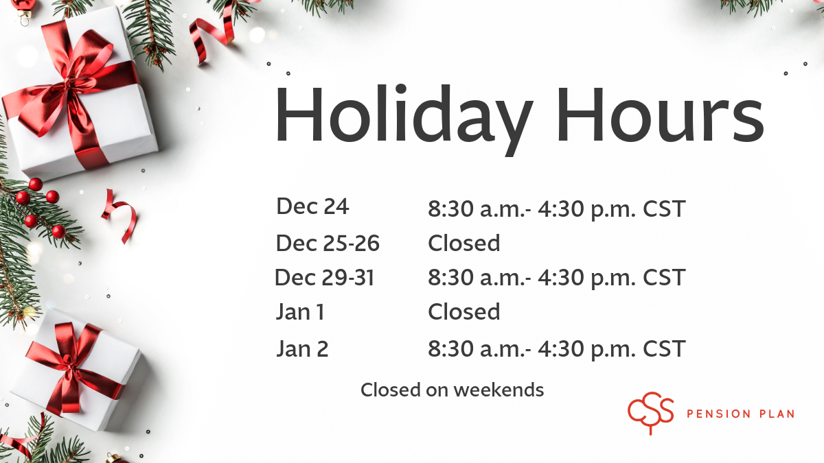 2025 Holiday Hours